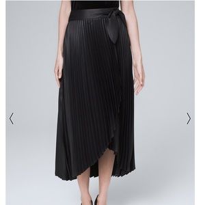 WHBM Pleated Midi Skirt